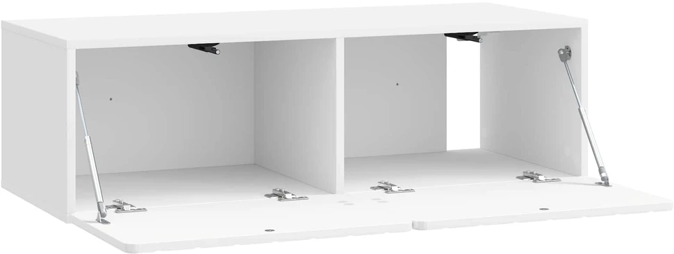 TV staliukas Sieninė TV spintelė 98 x 41 x 30 cm Itin blizgi balta
