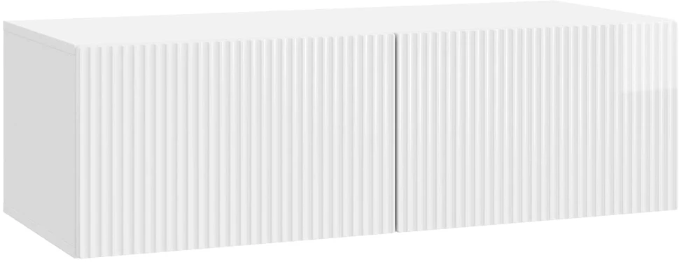 TV staliukas Sieninė TV spintelė 98 x 41 x 30 cm Itin blizgi balta