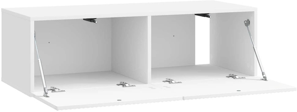 TV staliukas Sieninė TV spintelė 98 x 41 x 30 cm Itin blizgi balta