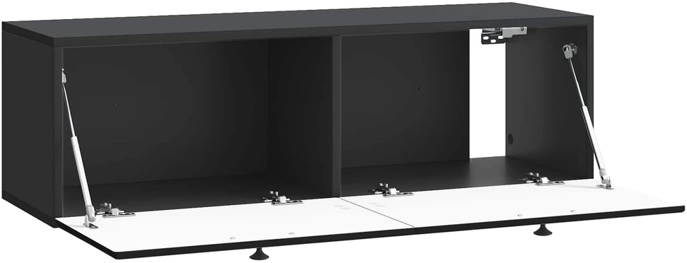 TV staliukas Sieninė TV spintelė 98 x 41 x 30 cm Juoda Apdirbta mediena