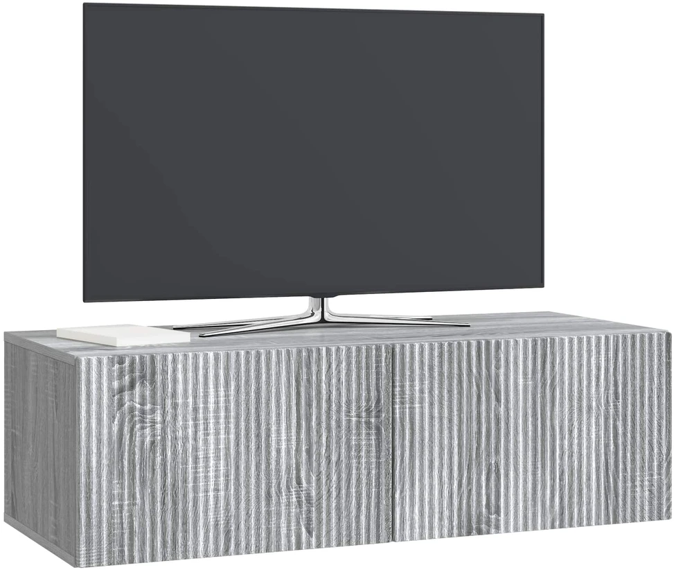 TV staliukas Sieninė TV spintelė 98 x 41 x 30 cm Pilka sonoma ąžuolo