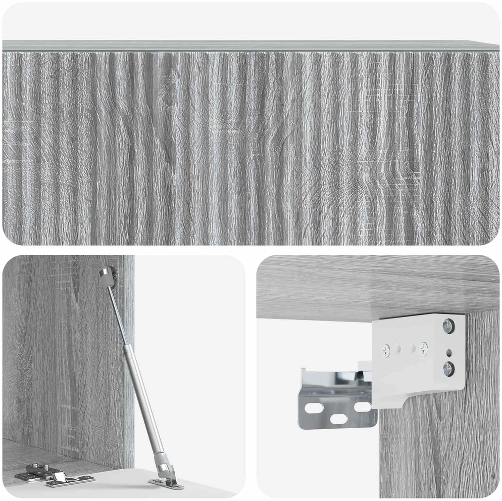TV staliukas Sieninė TV spintelė 98 x 41 x 30 cm Pilka sonoma ąžuolo