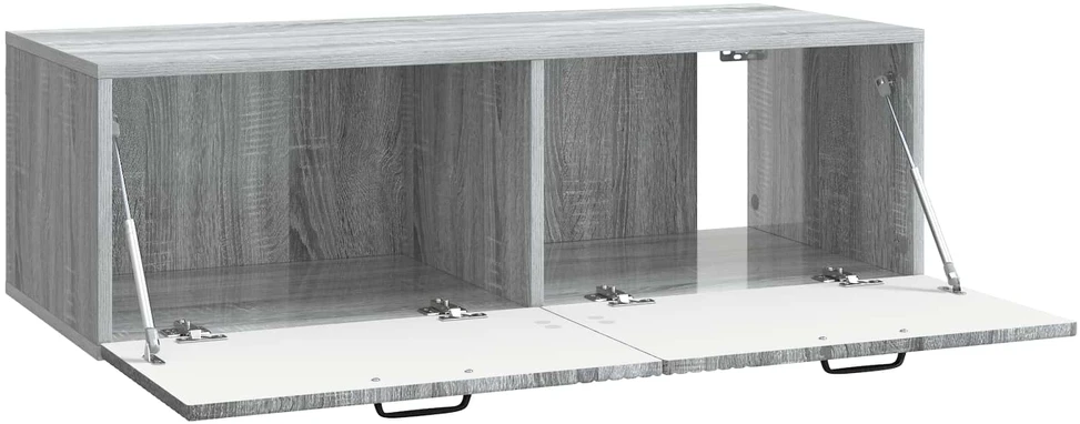 TV staliukas Sieninė TV spintelė 98 x 41 x 30 cm Pilka sonoma ąžuolo