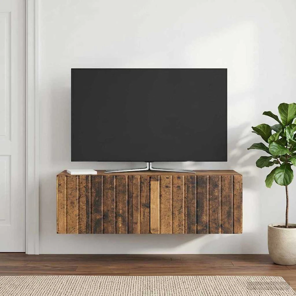TV staliukas Sieninė TV spintelė 98 x 41 x 30 cm Sendintos medienos