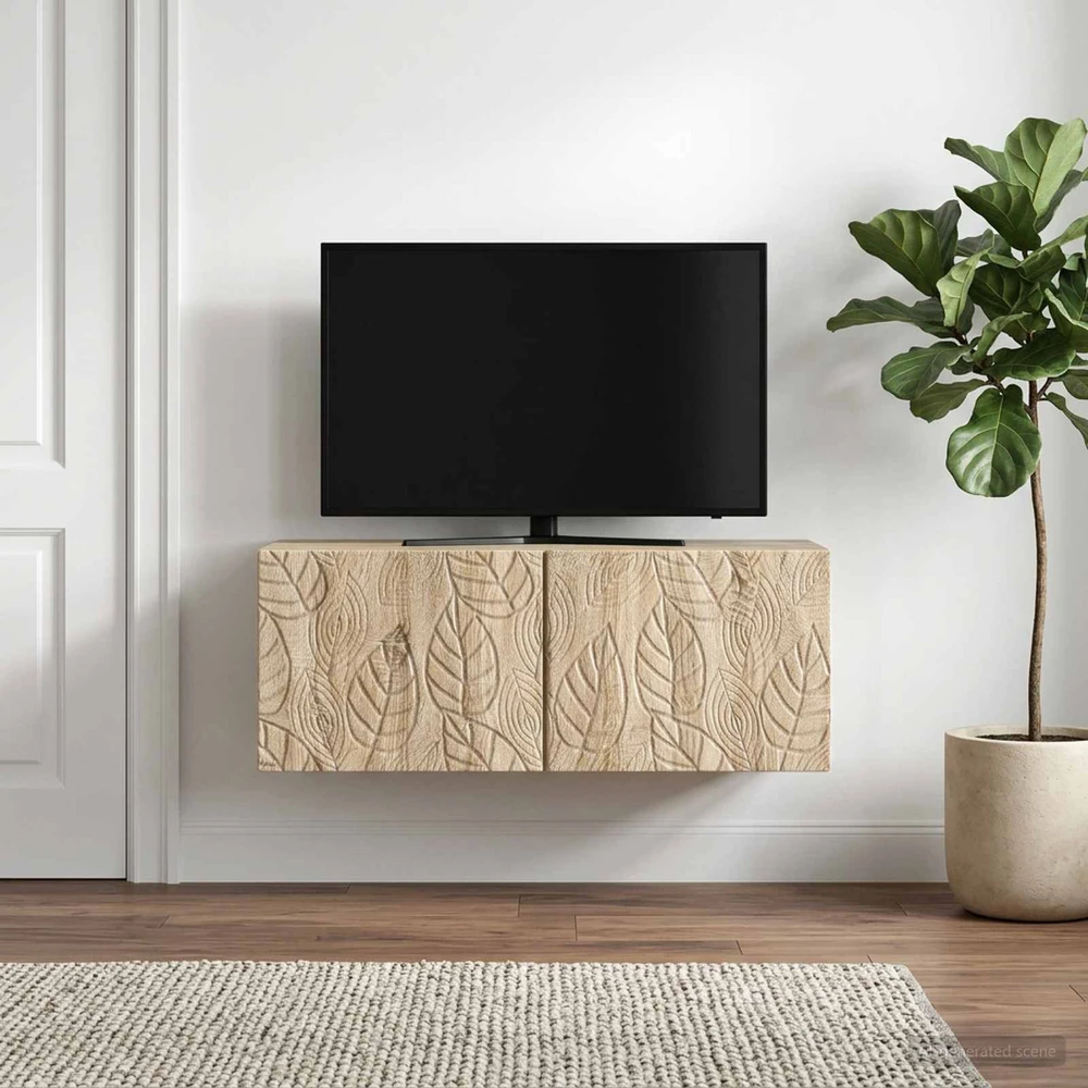 TV staliukas Sieninė TV spintelė 98 x 41 x 30 cm Sonoma ąžuolas