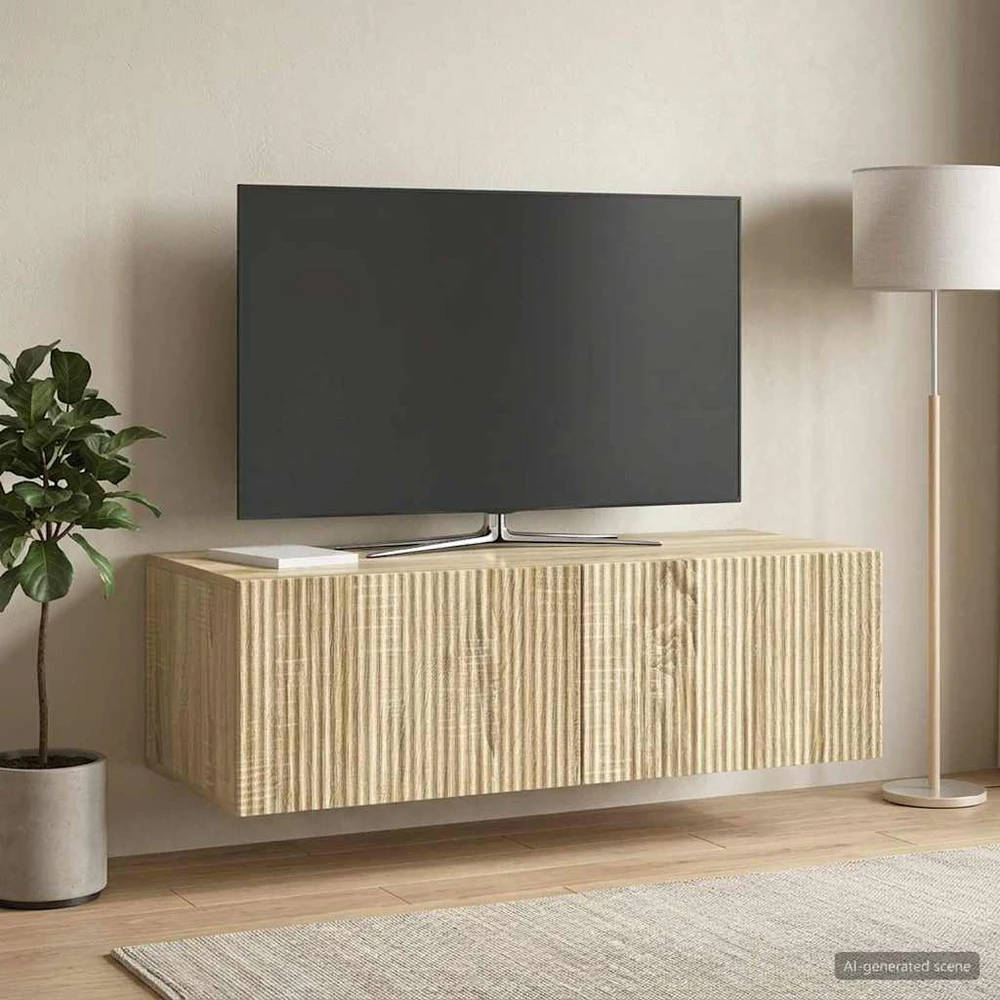 TV staliukas Sieninė TV spintelė 98 x 41 x 30 cm Sonoma ąžuolas