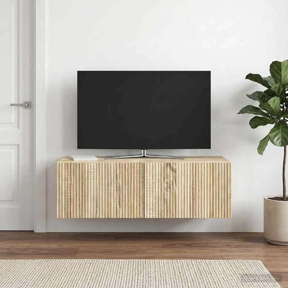 TV staliukas Sieninė TV spintelė 98 x 41 x 30 cm Sonoma ąžuolas