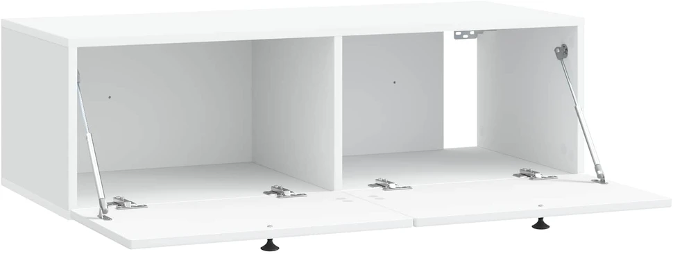 TV staliukas Sieninė TV spintelė 99 x 41 x 30 cm Balta