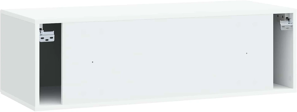 TV staliukas Sieninė TV spintelė 99 x 41 x 30 cm Balta Apdirbta mediena