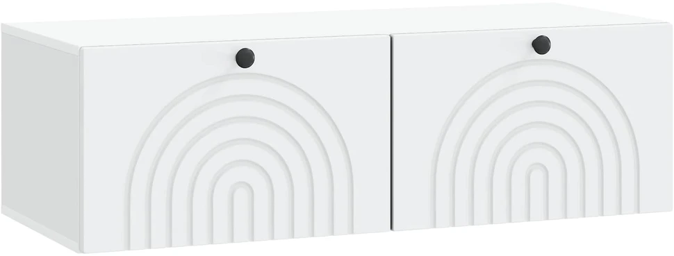TV staliukas Sieninė TV spintelė 99 x 41 x 30 cm Balta Apdirbta mediena