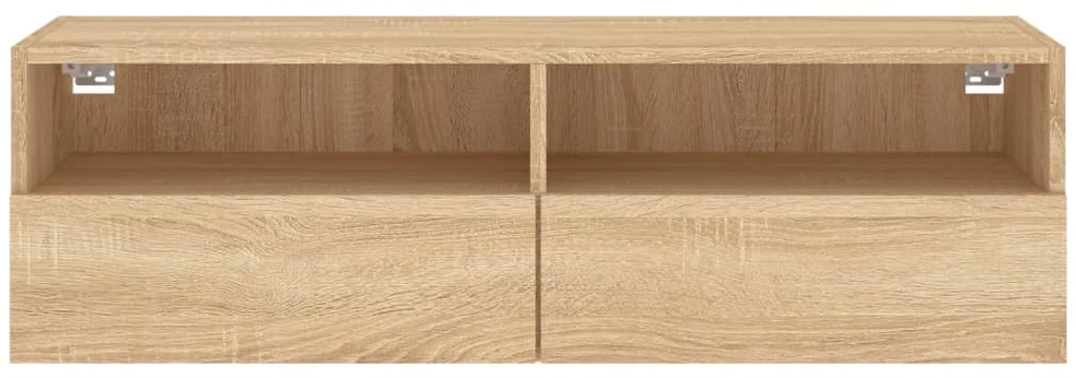 TV staliukas Sieninė TV spintelė, ąžuolo, 100x30x30cm, apdirbta mediena