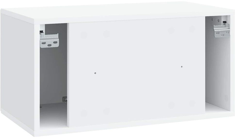 TV staliukas Sieninė TV spintelė Balta 59,5 x 31 x 30 cm Apdirbta mediena