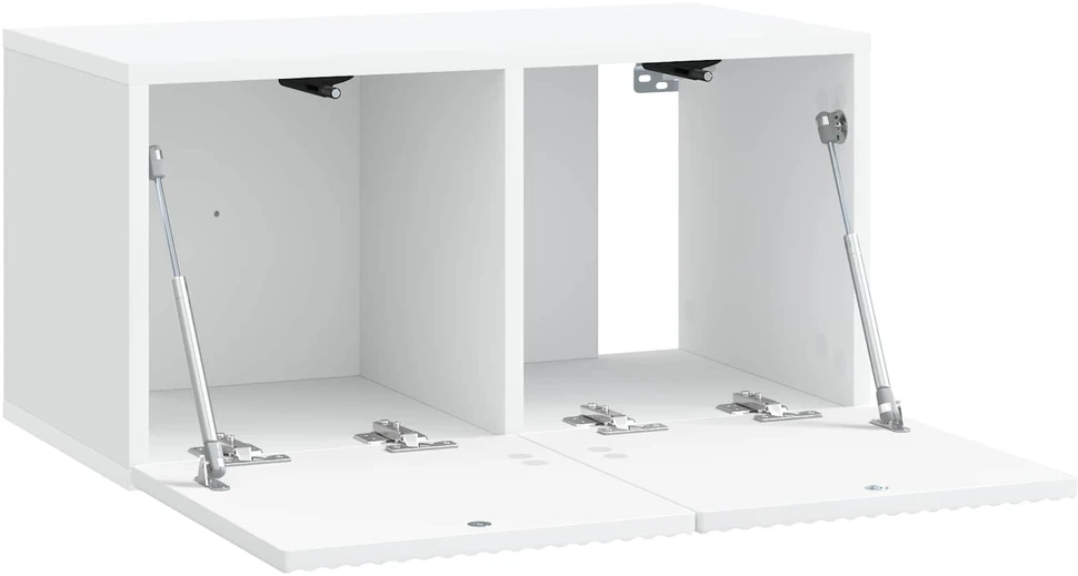TV staliukas Sieninė TV spintelė Balta 59,5 x 31 x 30 cm Apdirbta mediena