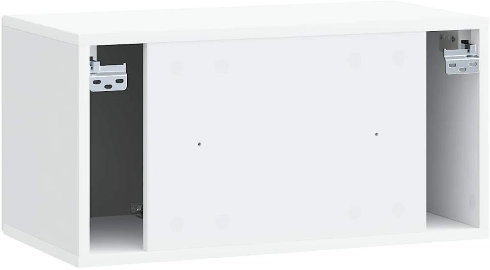 TV staliukas Sieninė TV spintelė Balta 59,5 x 31 x 30 cm Apdirbta mediena