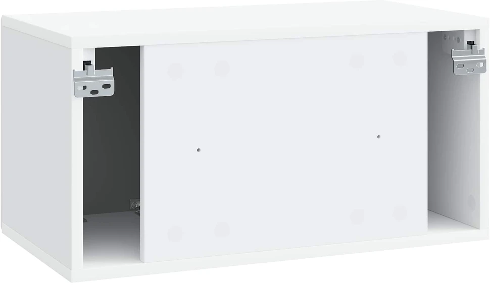 TV staliukas Sieninė TV spintelė Balta 59,5 x 31 x 30 cm Apdirbta mediena