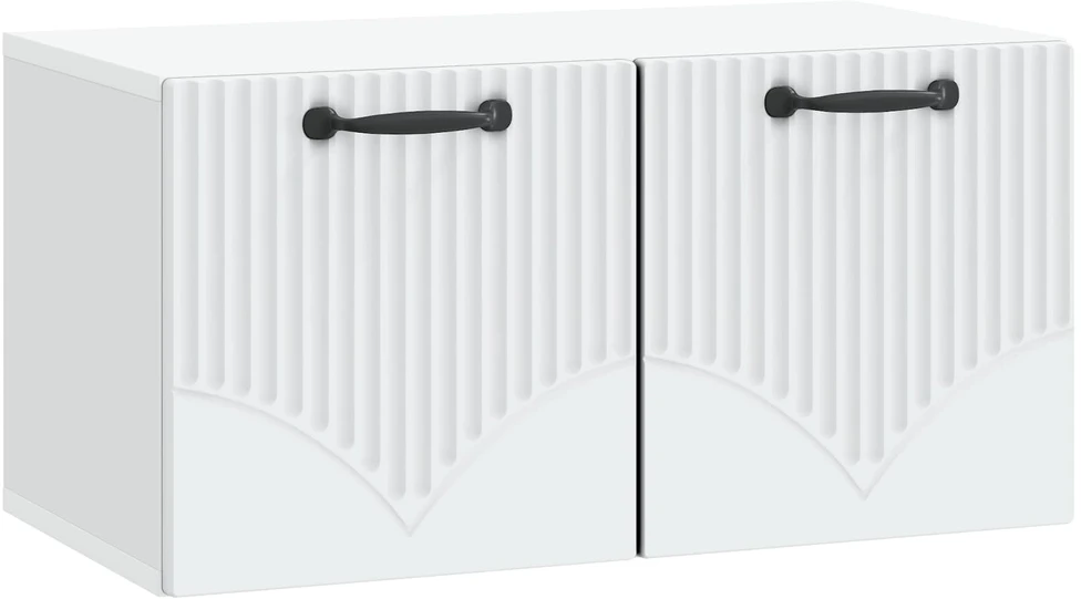 TV staliukas Sieninė TV spintelė Balta 59,5 x 31 x 30 cm Apdirbta mediena