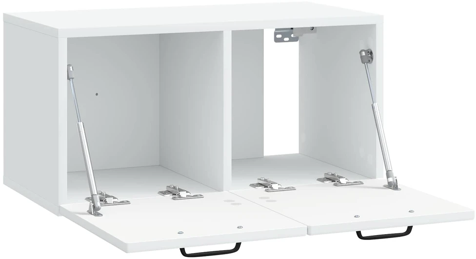 TV staliukas Sieninė TV spintelė Balta 59,5 x 31 x 30 cm Apdirbta mediena