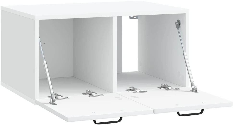 TV staliukas Sieninė TV spintelė Balta 59,5 x 41 x 30 cm Apdirbta mediena