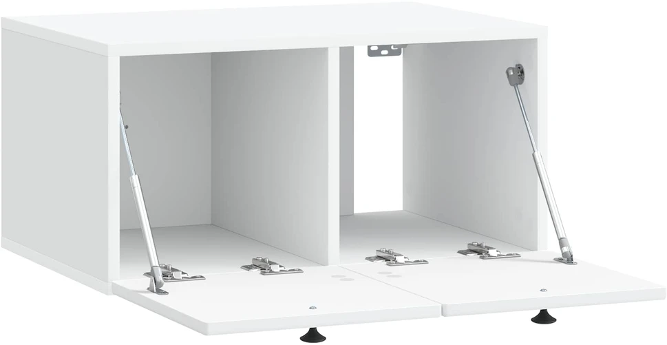 TV staliukas Sieninė TV spintelė Balta 59,5 x 41 x 30 cm Apdirbta mediena