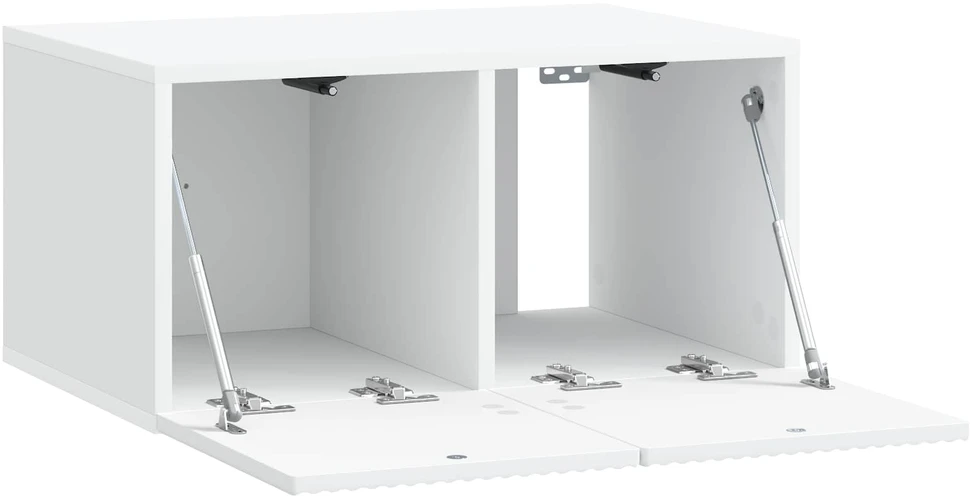 TV staliukas Sieninė TV spintelė Balta 59,5 x 41 x 30 cm Apdirbta mediena