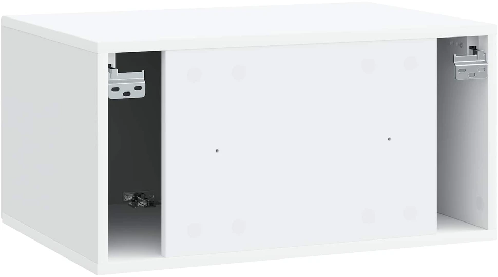 TV staliukas Sieninė TV spintelė Balta 59,5 x 41 x 30 cm Apdirbta mediena
