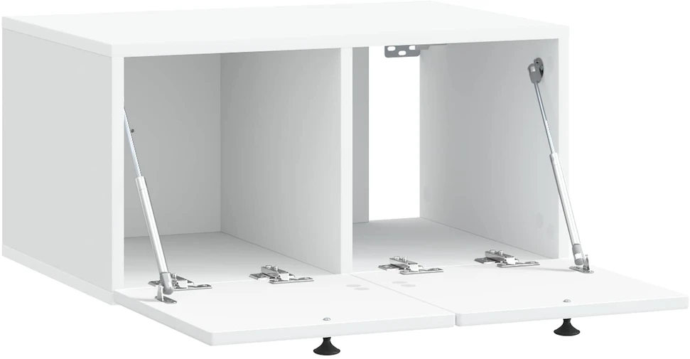 TV staliukas Sieninė TV spintelė Balta 59,5 x 41 x 30 cm Apdirbta mediena