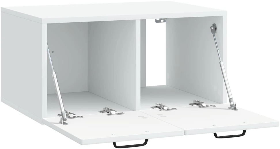 TV staliukas Sieninė TV spintelė Balta 59,5 x 41 x 30 cm Apdirbta mediena