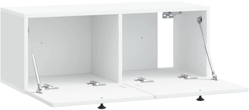 TV staliukas Sieninė TV spintelė Balta 78,5 x 31 x 30 cm Apdirbta mediena