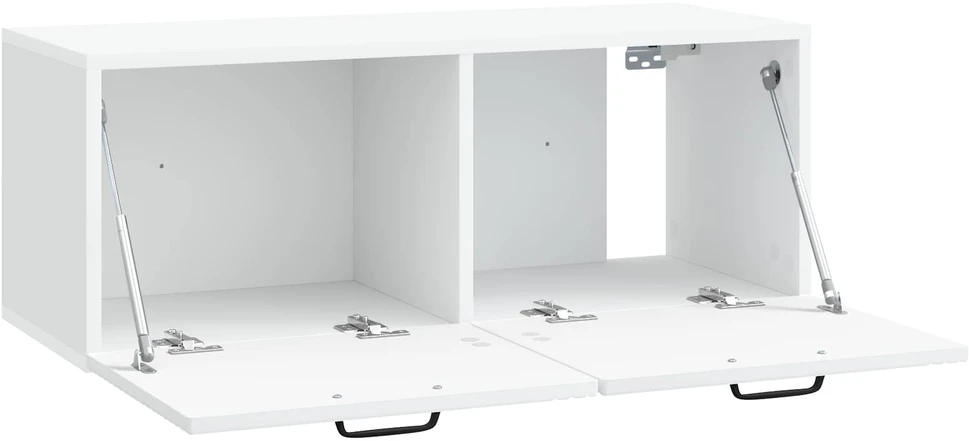 TV staliukas Sieninė TV spintelė Balta 78,5 x 31 x 30 cm Apdirbta mediena