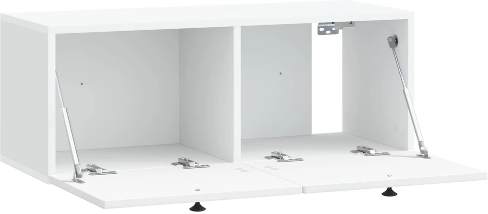 TV staliukas Sieninė TV spintelė Balta 78,5 x 31 x 30 cm Apdirbta mediena