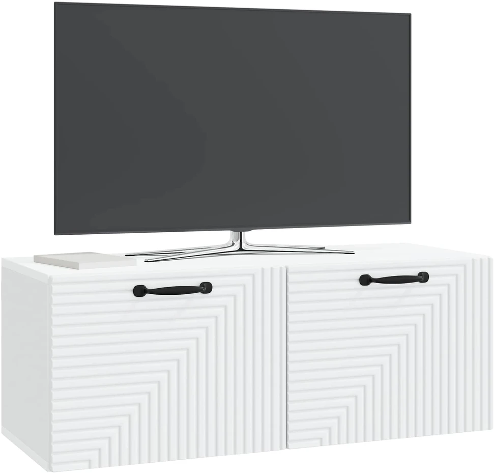 TV staliukas Sieninė TV spintelė Balta 78,5 x 31 x 30 cm Apdirbta mediena