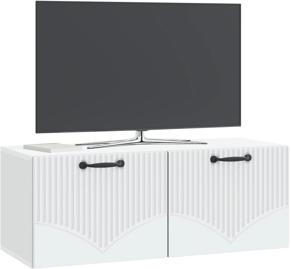 TV staliukas Sieninė TV spintelė Balta 78,5 x 31 x 30 cm Apdirbta mediena
