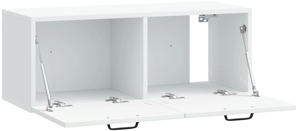 TV staliukas Sieninė TV spintelė Balta 78,5 x 31 x 30 cm Apdirbta mediena