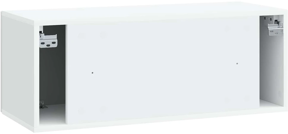 TV staliukas Sieninė TV spintelė Balta 78,5 x 31 x 30 cm Apdirbta mediena