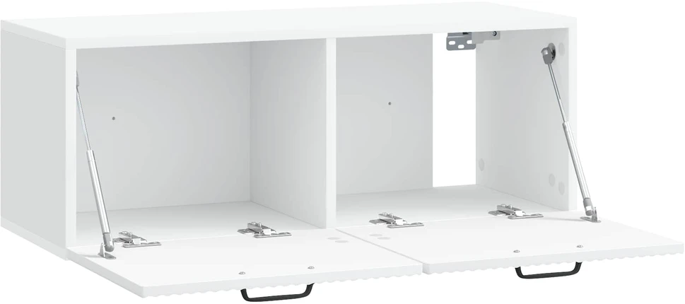 TV staliukas Sieninė TV spintelė Balta 78,5 x 31 x 30 cm Apdirbta mediena