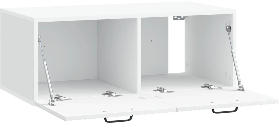 TV staliukas Sieninė TV spintelė Balta 78,5 x 41 x 30 cm Apdirbta mediena