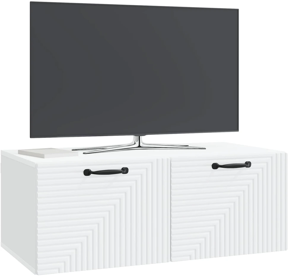 TV staliukas Sieninė TV spintelė Balta 78,5 x 41 x 30 cm Apdirbta mediena