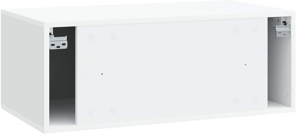 TV staliukas Sieninė TV spintelė Balta 78,5 x 41 x 30 cm Apdirbta mediena
