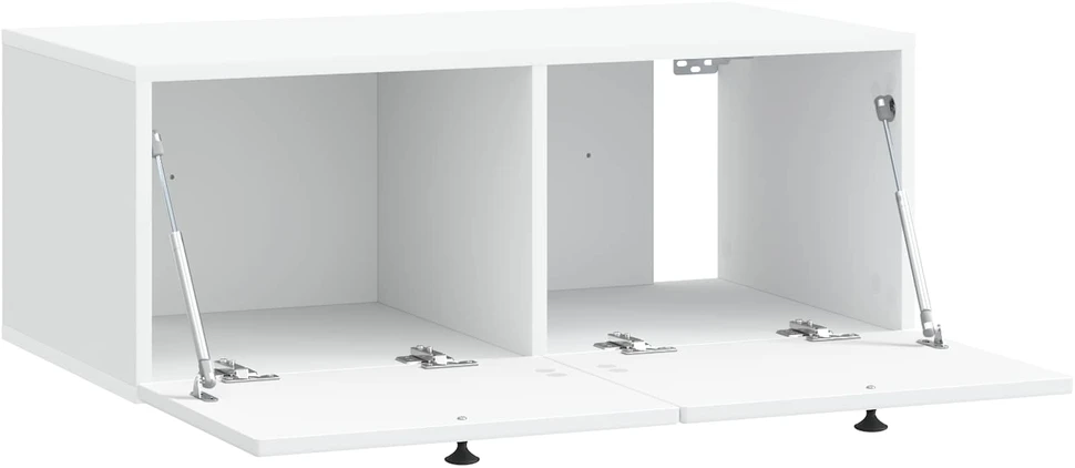 TV staliukas Sieninė TV spintelė Balta 78,5 x 41 x 30 cm Apdirbta mediena