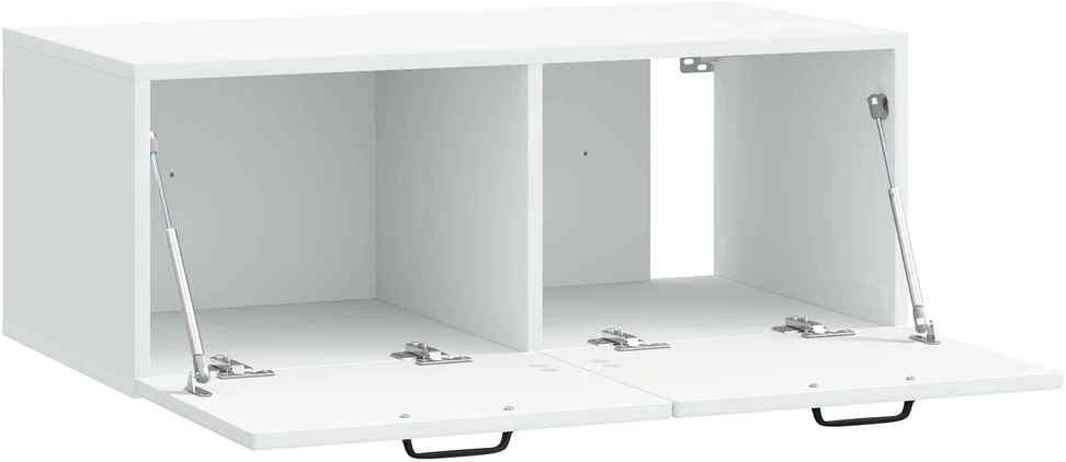 TV staliukas Sieninė TV spintelė Balta 78,5 x 41 x 30 cm Apdirbta mediena
