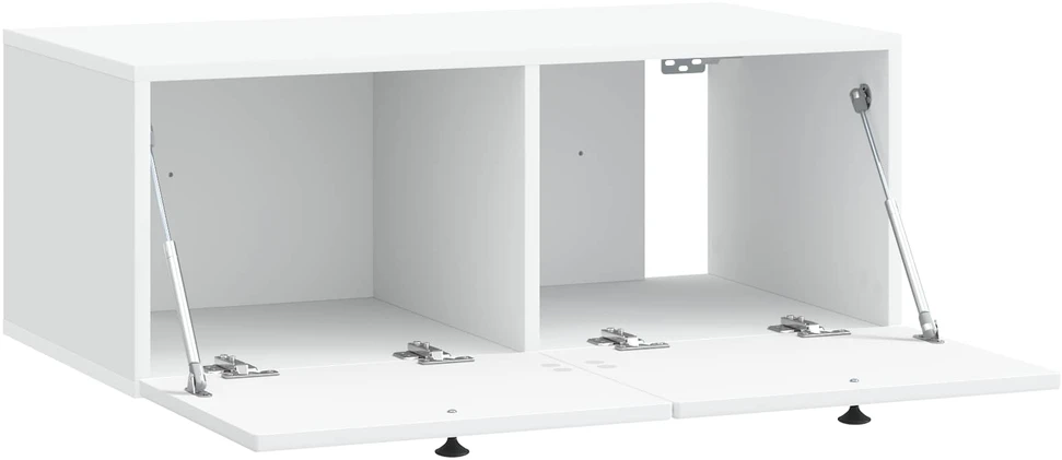 TV staliukas Sieninė TV spintelė Balta 78,5 x 41 x 30 cm Apdirbta mediena