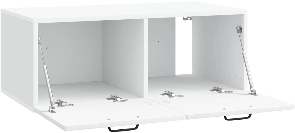 TV staliukas Sieninė TV spintelė Balta 78,5 x 41 x 30 cm Apdirbta mediena