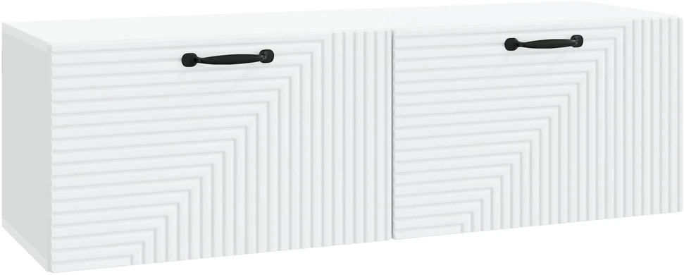 TV staliukas Sieninė TV spintelė Balta 98 x 31 x 30 cm Apdirbta mediena