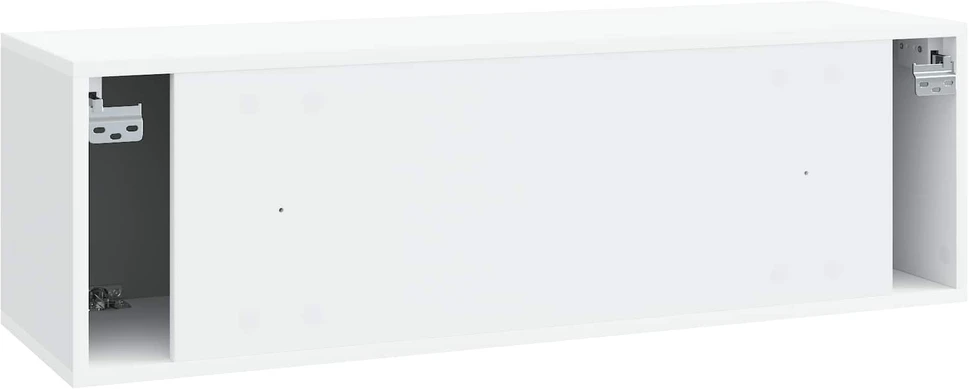 TV staliukas Sieninė TV spintelė Balta 98 x 31 x 30 cm Apdirbta mediena
