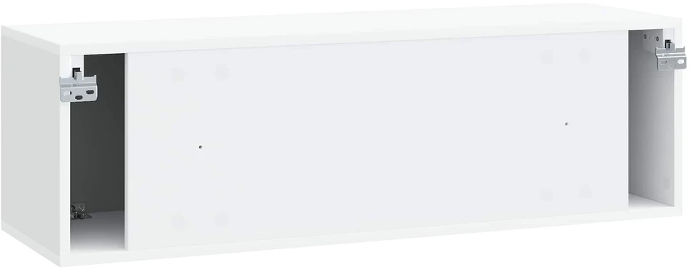 TV staliukas Sieninė TV spintelė Balta 98 x 31 x 30 cm Apdirbta mediena