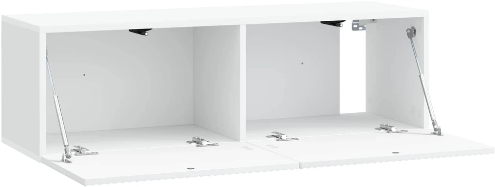 TV staliukas Sieninė TV spintelė Balta 98 x 31 x 30 cm Apdirbta mediena