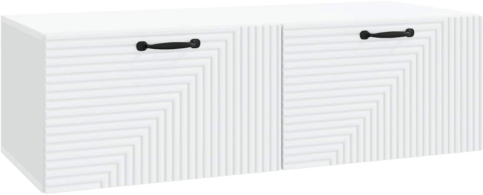 TV staliukas Sieninė TV spintelė Balta 98 x 41 x 30 cm Apdirbta mediena