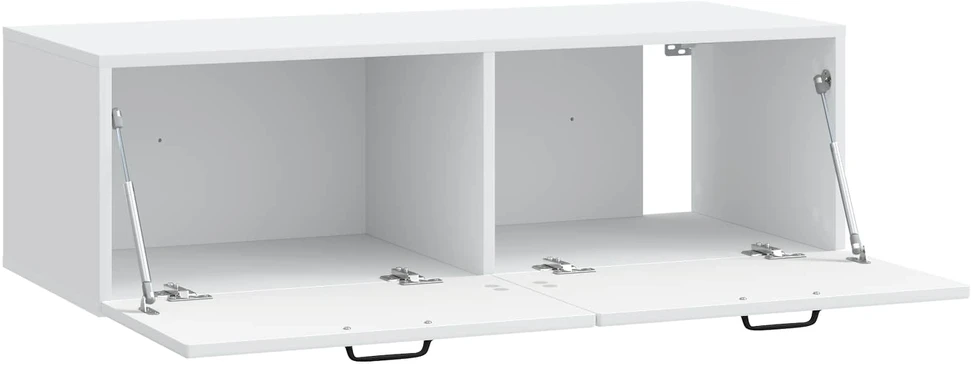 TV staliukas Sieninė TV spintelė Balta 98 x 41 x 30 cm Apdirbta mediena