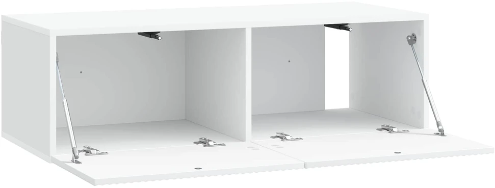 TV staliukas Sieninė TV spintelė Balta 98 x 41 x 30 cm Apdirbta mediena
