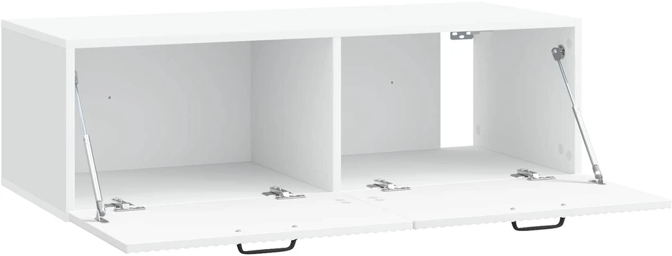 TV staliukas Sieninė TV spintelė Balta 98 x 41 x 30 cm Apdirbta mediena